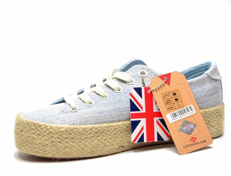 Półbuty espadryle 40 trampki LEE COOPER błękitne 3283 niebieskie