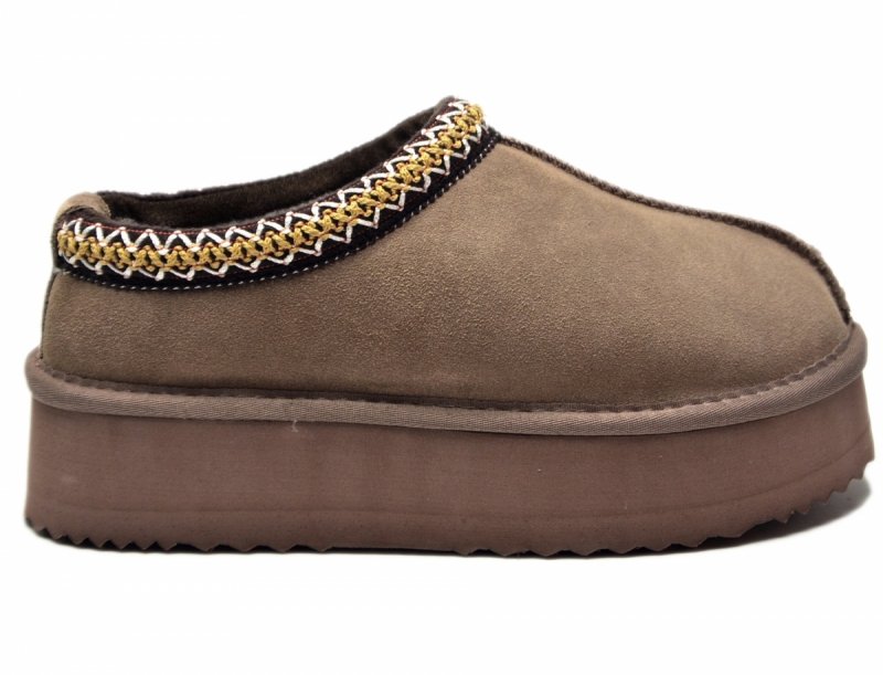 Śniegowce 40 VINCEZA 97960 skóra zamsz brązowe taupe