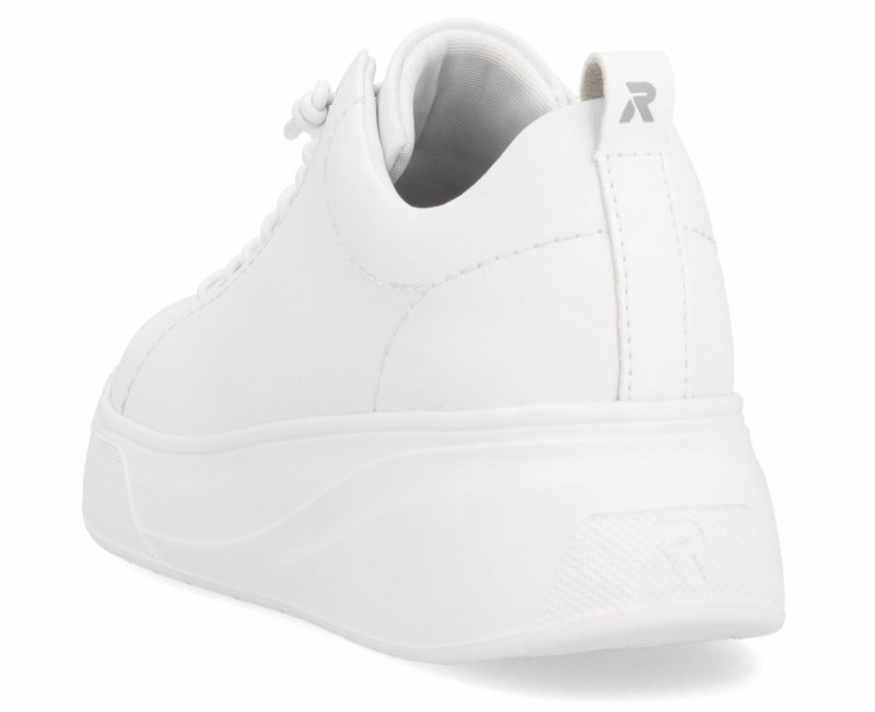 Półbuty sneakersy 39 RIEKER W2301 białe skóra damskie skórzane