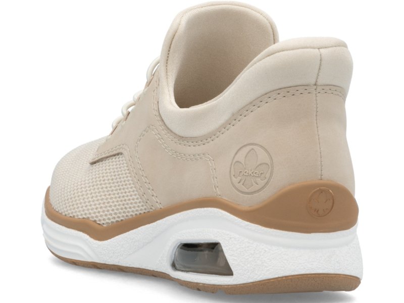 Półbuty sneakersy 41 RIEKER M5665 beżowe beż damskie