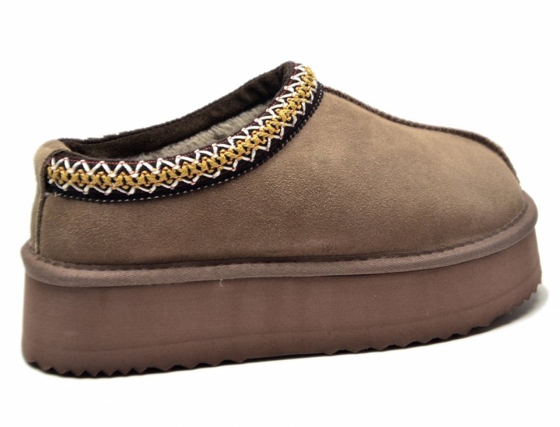 Śniegowce 39 VINCEZA 97960 skóra zamsz brązowe taupe