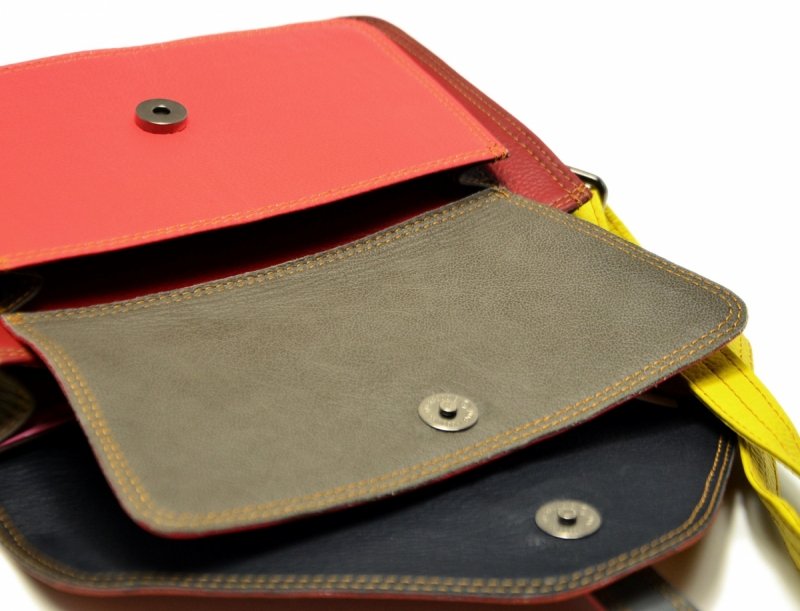 Torebka listonoszka OLIVKA skóra kolorowa skórzana 