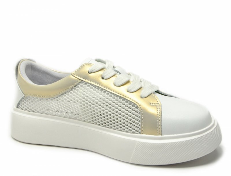 Półbuty sneakersy skóra 37 białe SOKOLSKI 210 skórzane