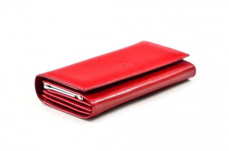 Portfel damski VITTORINI skóra czerwony