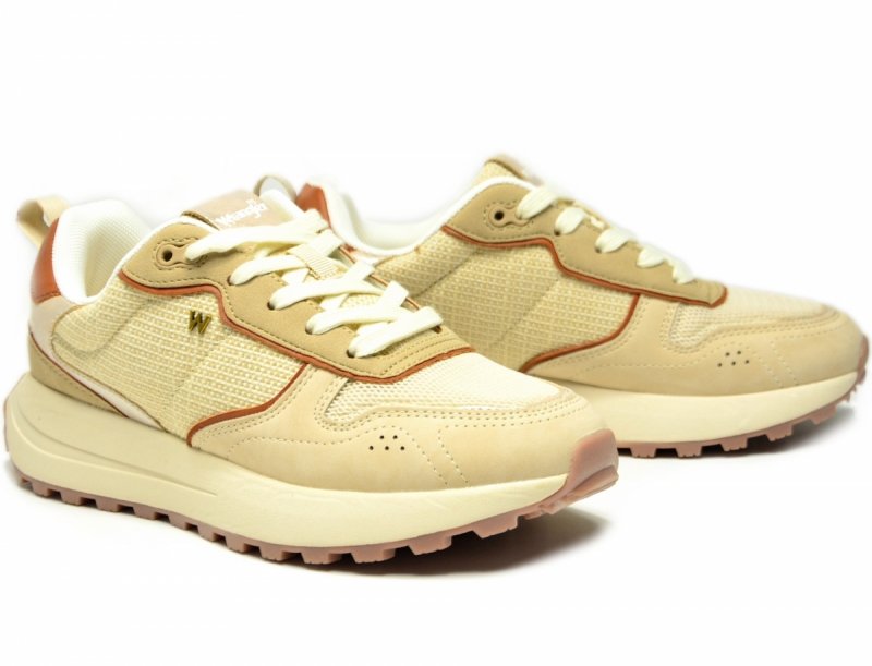 Sneakersy WRANGLER BONNIE 41 półbuty sportowe damskie beżowe camel