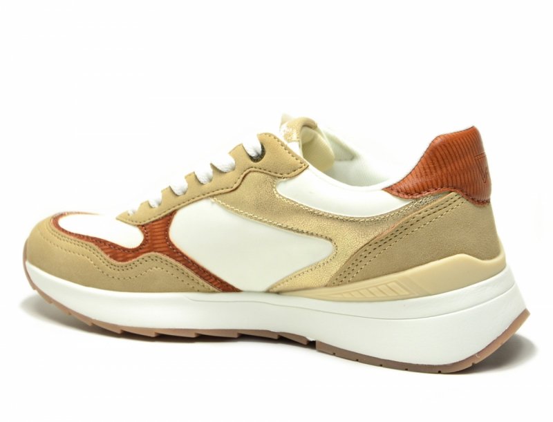 Sneakersy WRANGLER PEARL 40 półbuty sportowe damskie beżowe camel kremowe