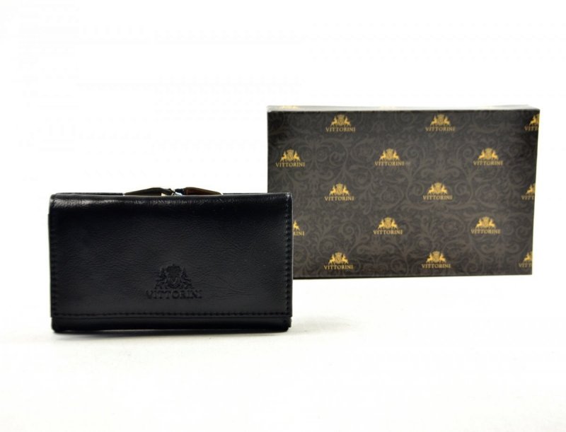 Portfel damski VITTORINI skóra czarny
