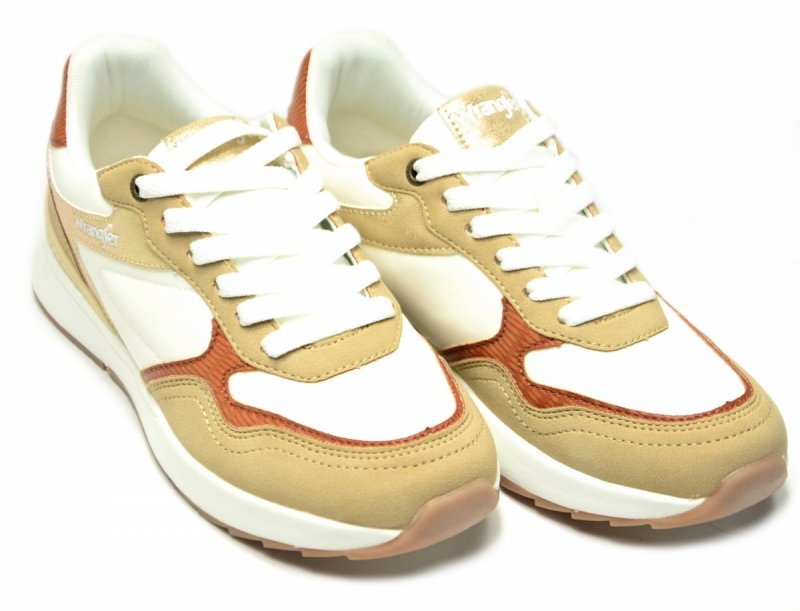 Sneakersy WRANGLER PEARL 38 półbuty sportowe damskie beżowe camel kremowe