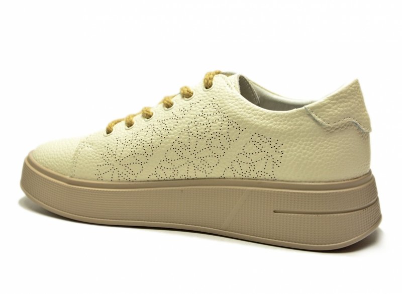 Sneakersy beżowe 39 skóra FILIPPO 6701 skórzane beż półbuty