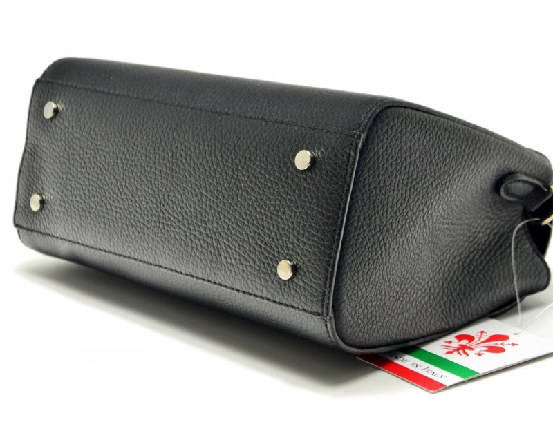 TOREBKA skóra MIKO skórzana czarna mała