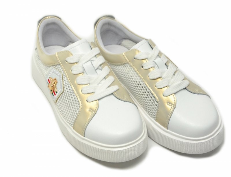 Półbuty sneakersy skóra 39 białe SOKOLSKI 210 skórzane