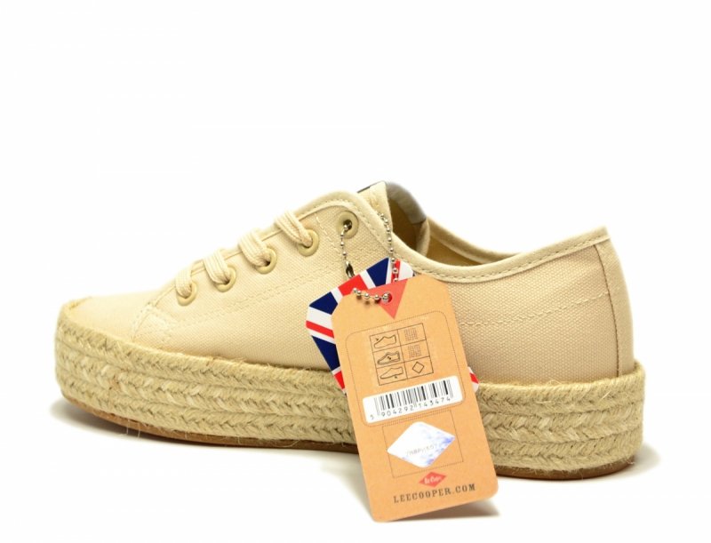 Półbuty espadryle 38 trampki LEE COOPER beżowe 3215 beż
