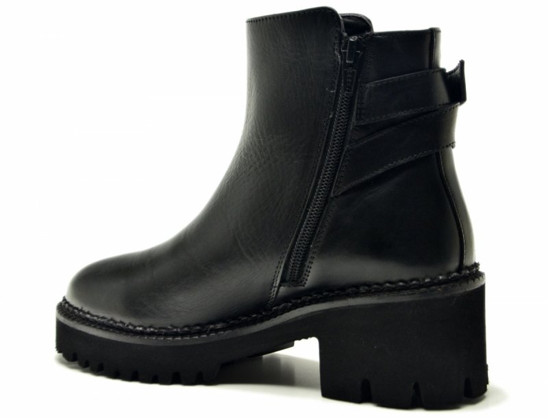 Botki 40 skóra czarne skórzane 865 damskie JORGE OLIVEIRA