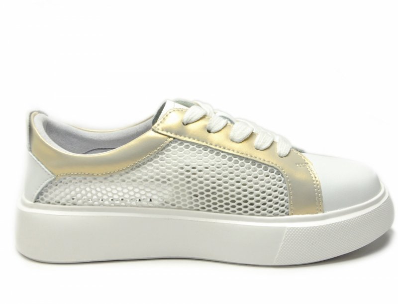 Półbuty sneakersy skóra 40 białe SOKOLSKI 210 skórzane