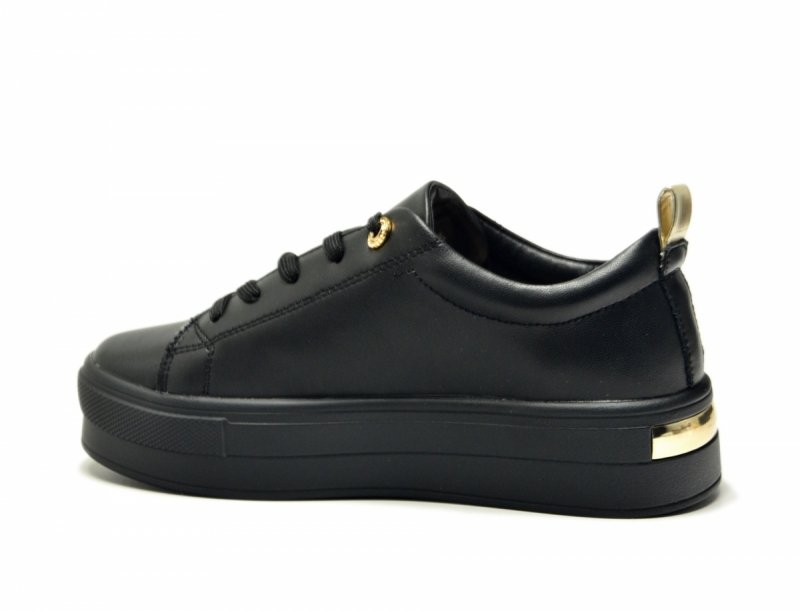 Półbuty sneakersy 37 skóra FILIPPO 3533 czarne skórzane 