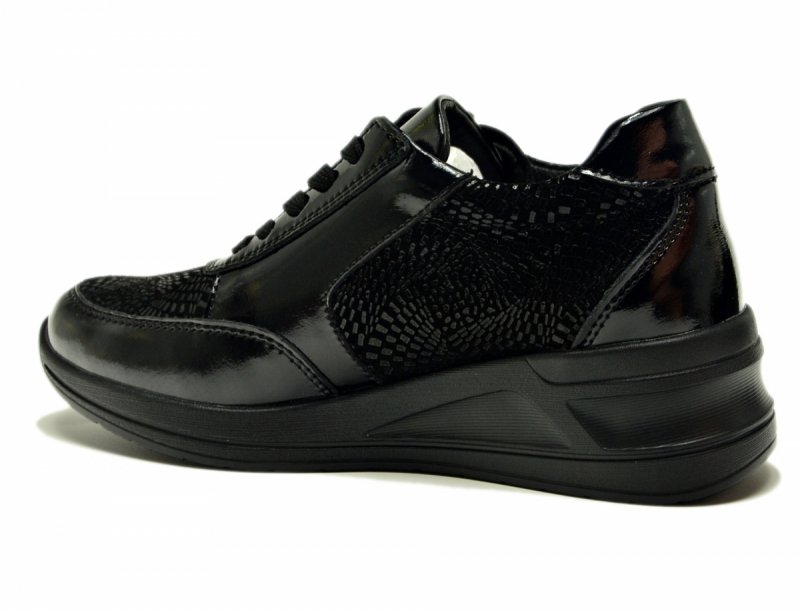 Półbuty sneakersy 37 skóra FILIPPO 6352 czarne skórzane 