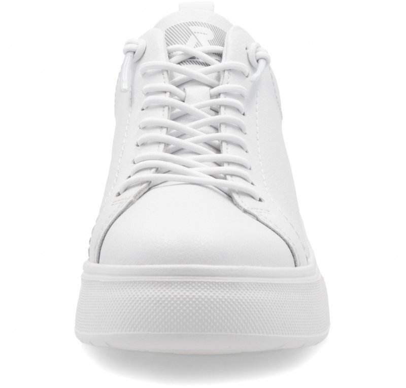 Półbuty sneakersy 40 RIEKER W2301 białe skóra damskie skórzane
