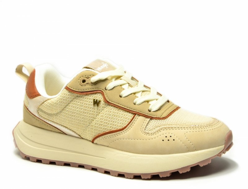 Sneakersy WRANGLER BONNIE 40 półbuty sportowe damskie beżowe camel