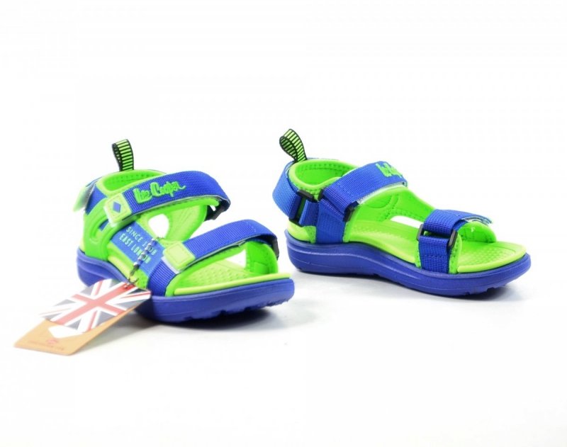 Sandałki dziecięce 35 LEE COOPER niebieskie zielone