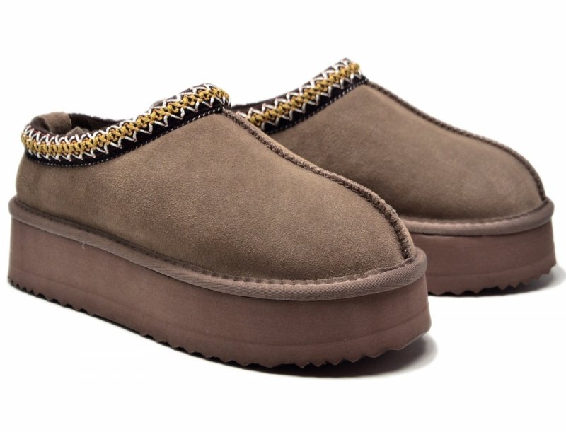 Śniegowce 38 VINCEZA 97960 skóra zamsz brązowe taupe