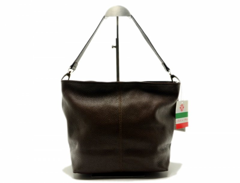 TOREBKA listonoszka MIKO skóra brązowa skórzana damska