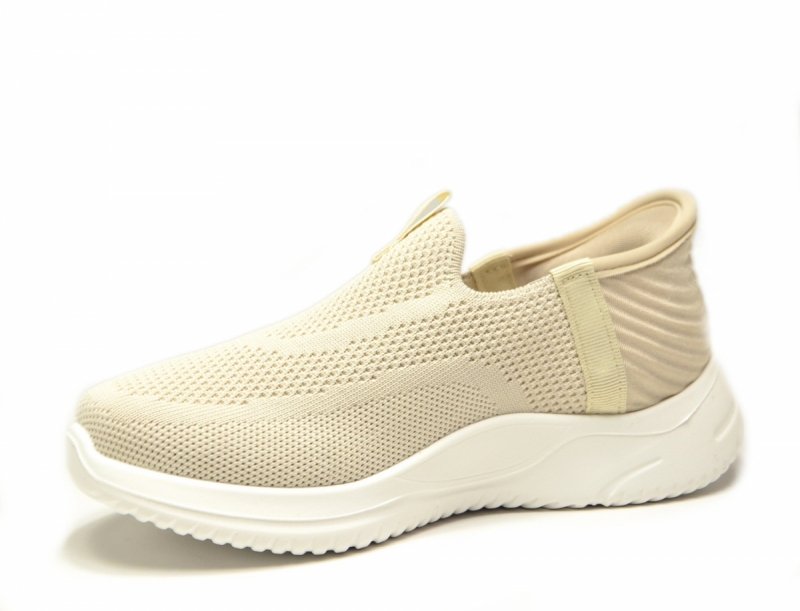 Półbuty 37 sportowe POTOCKI 01312 beż slip-ins beżowe damskie