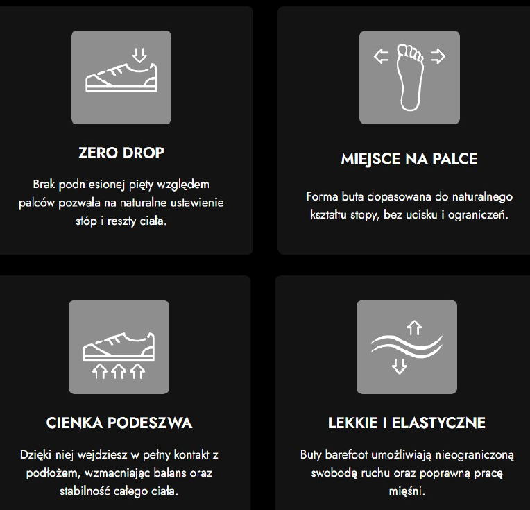 BAREFOOT półbuty 43 damskie czarne sportowe ROCK SPRING