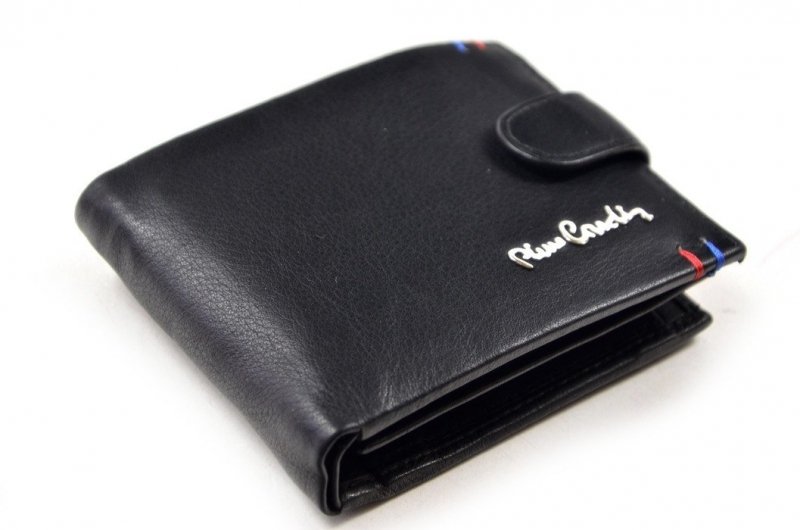 Portfel męski PIERRE CARDIN skóra czarny funkcjonalny