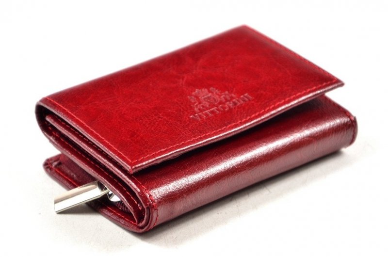 Portfel damski VITTORINI skóra bordowy