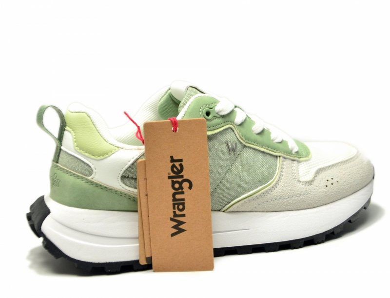 Sneakersy WRANGLER BONNIE 36 półbuty sportowe damskie białe zielone