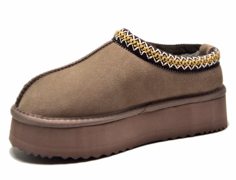 Śniegowce 40 VINCEZA 97960 skóra zamsz brązowe taupe