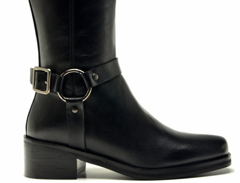 Kozaki 40 skóra czarne skórzane 852 damskie JORGE OLIVEIRA