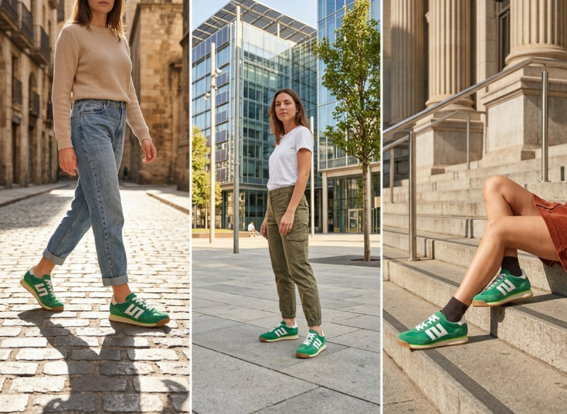 Sneakersy zielone 37 skóra FILIPPO 7686 skórzane półbuty