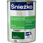 Śnieżka Olejna ZIELONY RAL6002 0,8L Supermal farba olejno-ftalowa drewna metalu emalia połysk