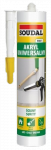 Silikon Akrylowy 280ml Biały Akryl elastyczny nie pęka Soudal uszczelniacz do pęknięć szczelin