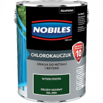 Chlorokauczuk 5L RAL6005 ZIELONY MCHOWY Nobiles farba metalu betonu emalia stali żeliwa
