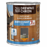 Drewnochron SZARY 0,75L Impregnat Extra do drewna powłokotwórczy płotów altan elewacji