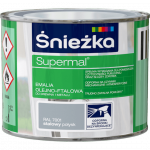Śnieżka Olejna STALOWY RAL7001 szara 0,2L Supermal farba olejno-ftalowa drewna metalu emalia połysk