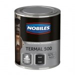 Nobiles Termal 500 CZARNY 0,7L termoodporna farba silikonowa PÓŁMAT czarna