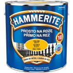 Hammerite Na Rdzę 2,5L ŻÓŁTY RAL1003 POŁYSK hamerite farba szybkoschnąca antykorozyjna gruntoemalia