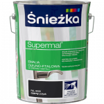 Śnieżka Olejna CZARNY RAL9005 czarna 5L Supermal farba olejno-ftalowa drewna metalu emalia  połysk