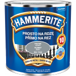 Hammerite Na Rdzę 0,25L SZARY RAL7042 POŁYSK hamerite farba szybkoschnąca antykorozyjna gruntoemalia