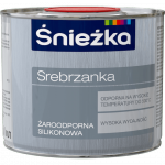 Śnieżka Srebrzanka Żaroodporna Silikonowa 0,5L termoodporna SREBRNA szybkoschnąca