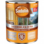 Sadolin Extra lakierobejca 0,75L BEZBARWNY 1 PÓŁMAT do drewna fasad domków okien drzwi