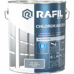 Rafil Chlorokauczuk 10L Szary Ciemny RAL7046 szara farba metalu betonu emalia chlorokauczukowa