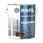 Rafil Chlorokauczuk 10L BRĄZ-OWY Czekoladowy RAL8017 brązowa farba metalu betonu emalia chlorokauczukowa