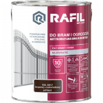 Rafil 3L Bram Ogrodzeń BRĄZ-OWY Czekoladowy RAL8017 PÓŁMAT farba ocynk stal aluminium bramy ogrodzenia do