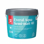 Tikkurila Everal Aqua 2,7L BIAŁA Semi Matt 40 półmat emalia akrylowa do wnętrz i na zewnątrz
