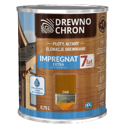 Drewnochron DĄB 0,75L Impregnat Extra do drewna powłokotwórczy płotów altan elewacji
