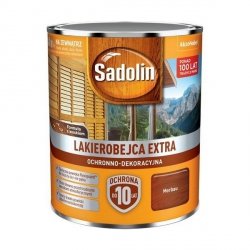 Sadolin Extra lakierobejca 0,75L MERBAU 40 PÓŁMAT do drewna fasad domków okien drzwi